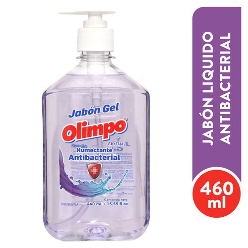 Jabón líquido Olimpo humectante antibacterial cristal - 460 ml