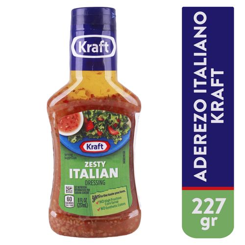 Aderezo Kraft italiano - 227 g