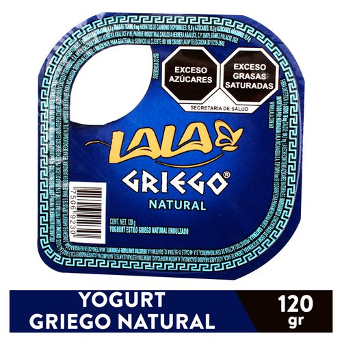 Yogurt griego Lala natural - 120 g