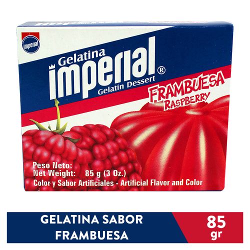 Gelatina Imperial Sabor Frambuesa - 85 g