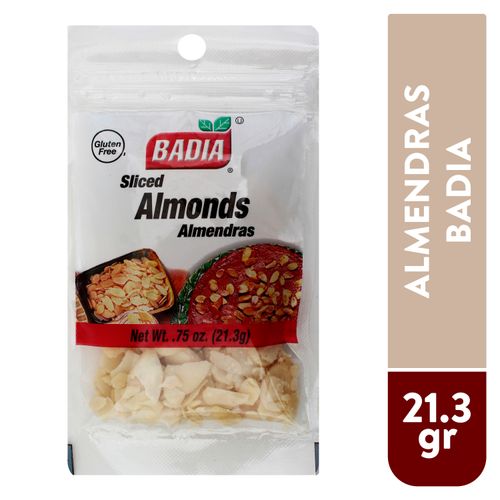 Almendras Badia Rebanadas -21 g