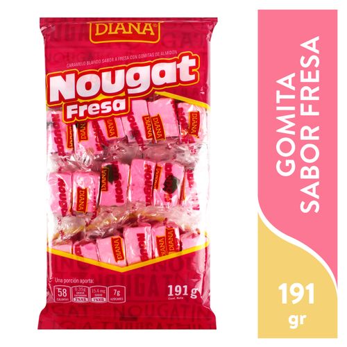 Dulce Diana Gond Nougat Fresa 24 Unidades - 191 g