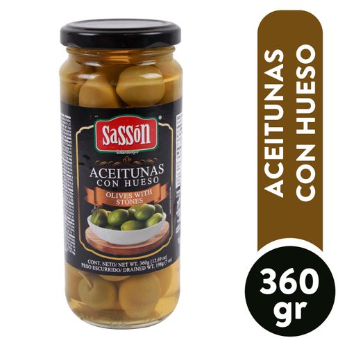 Aceituna Sasson Con Hueso -360 g
