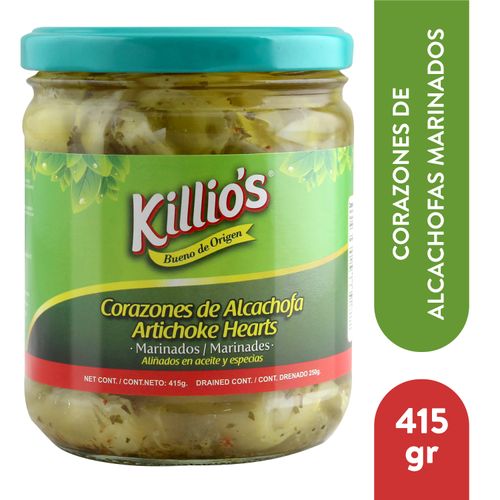 Corazones Killios de Alcachofa Aliñados en Aceite y Especias -415gr
