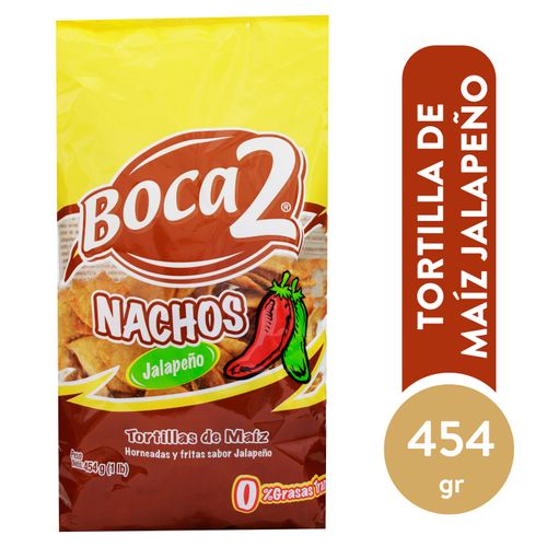 Snack Boca2 nachos jalapeños - 453.6 g