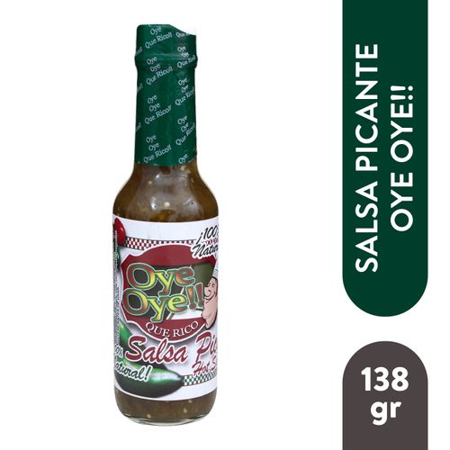 Salsa Picante Oye Natural 138 Gr