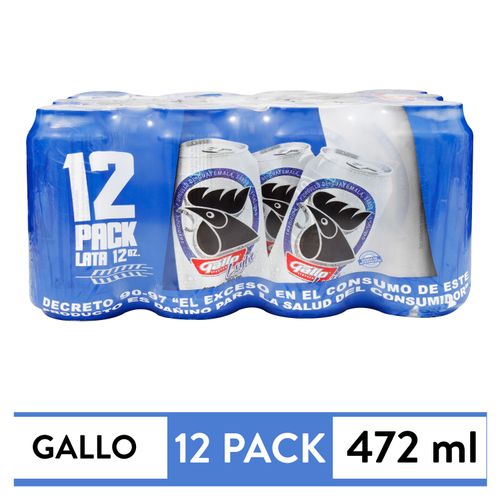 Cerveza Gallo Light Lt 12pk - 472 ml