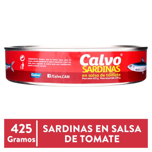 Sardina Calvo Tomate Ovalada - 425gr