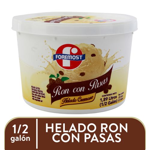 Helado Foremost Ron Con Pasas - 1890gr