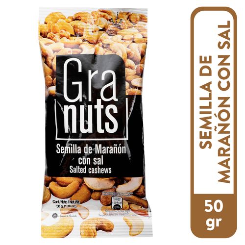 Semilla Granuts Maranon Sal - 50 g
