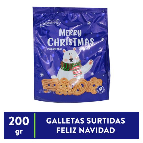 Galleta Colombina Feliz Navidad Bolsa - 200 g