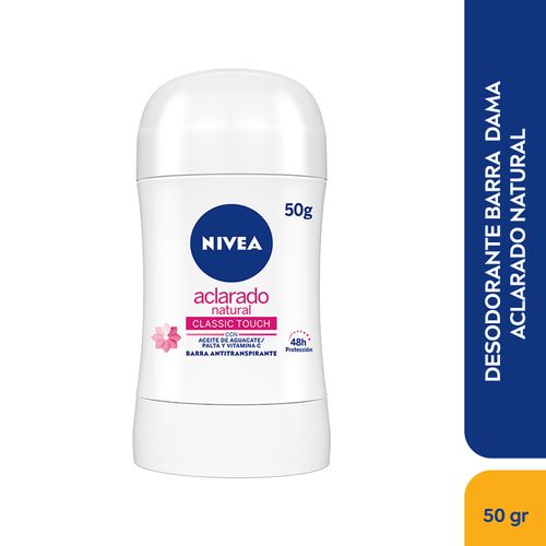 Desodorante Nivea Barra Dama Aclarado Natural - 50gr