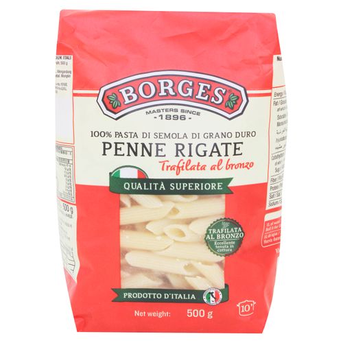 Pasta Borges Penne Rigate - 500 g