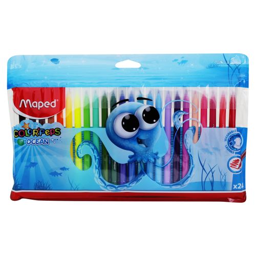 Marcadores Maped de colores  diseño ocean - 24 Uds