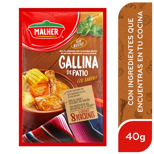 Caldo Malher Gallina De Patio Sobre - 40g