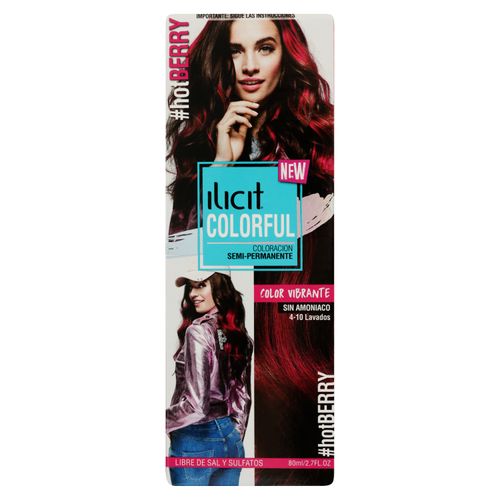 Tinte Ilicit Colorful Hot Berry - 80 g
