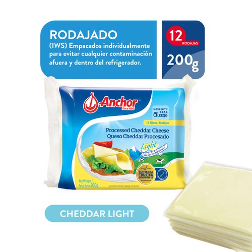 Queso Anchor Chedar Light - 200 g
