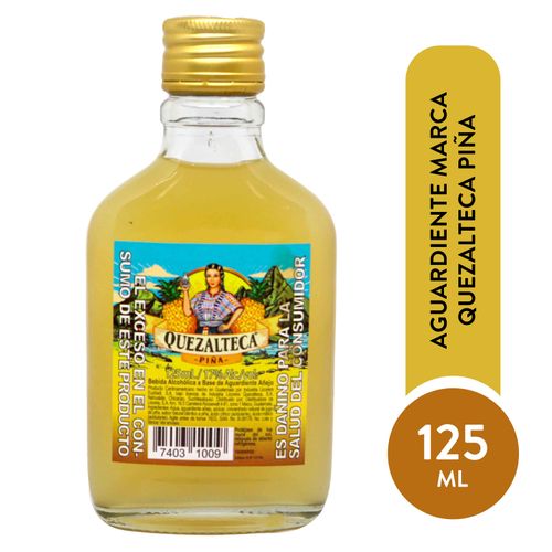 Aguardiente Quezalteca Piña - 125ml