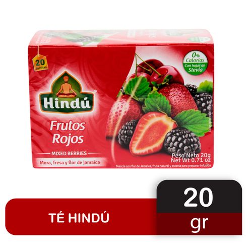 Té Hindú Frutos Rojos Caja - 20 g