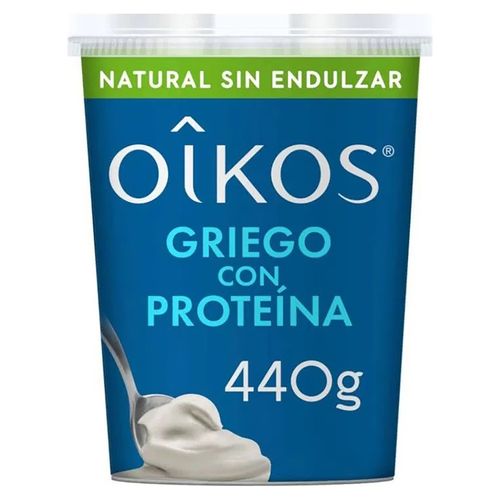 Yogurt Oikos, Griego Natural Sin Azúcar - 440 g