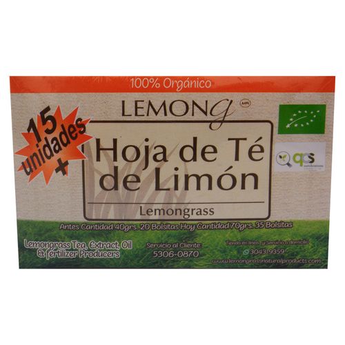 Té Lemon Grass Hoja De Limón - 54 g