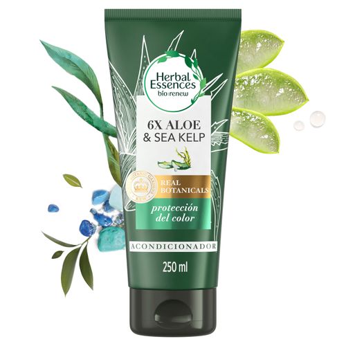 Acondicionador Herbal Essences Bio:Renew 6X Aloe & Sea Kelp Protección del Color 250 ml