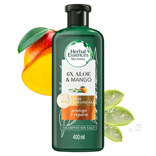 Shampoo Herbal Essences Bio:Renew 6X Aloe & Mango Protege & Repara 400 ml