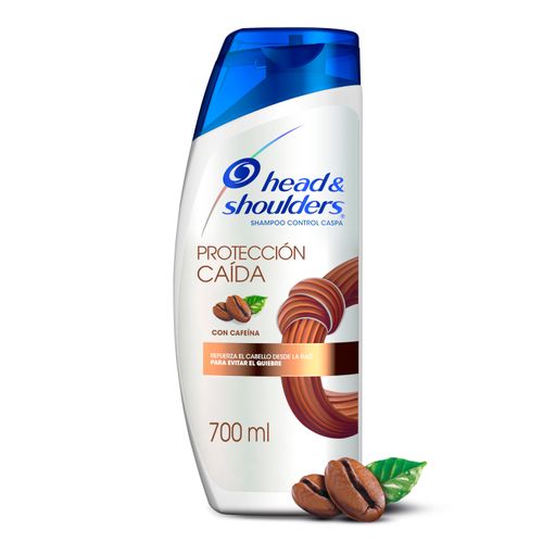 Shampoo Control Caspa Head & Shoulders Protección Caída Con Cafeína 700 ml