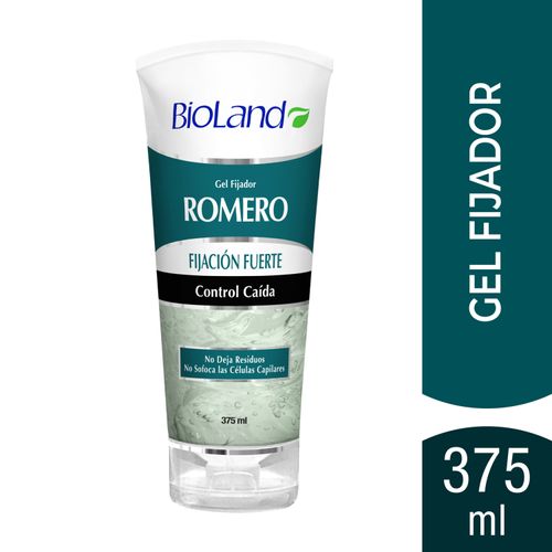 Gel Fijador Bioland Con Romero, Control Caída - 375ml