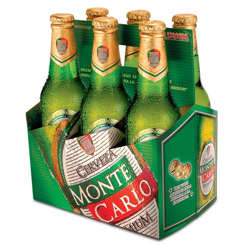 Cerveza Monte Carlo En Botella 6 Pack - 213ml