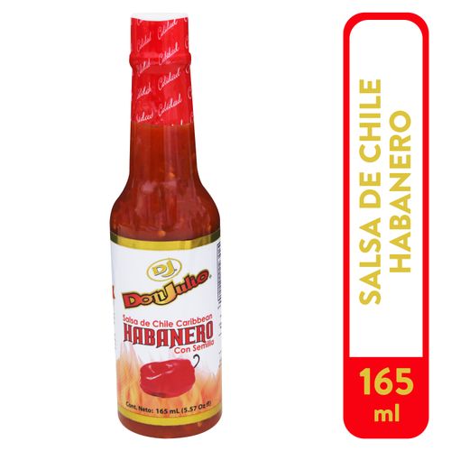 Salsa picante Don Julio chile habanero con semillas - 165 ml