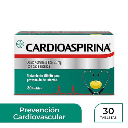 Cardioaspirina Caja X 30 Tabletas