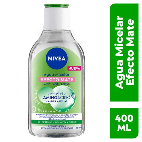 Agua Nivea Micelar Efecto Matificante -400ml