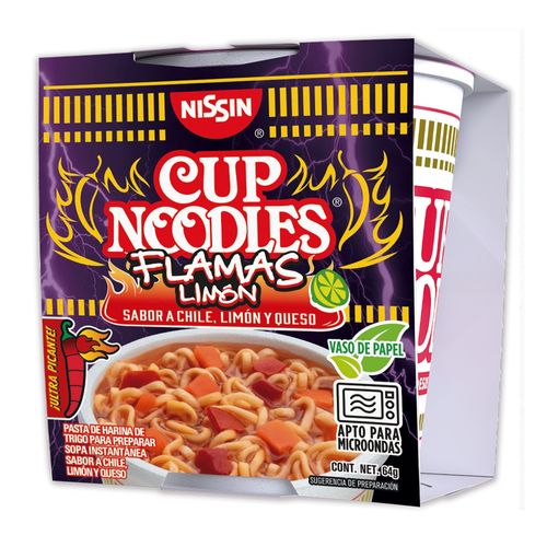 Sopa Nissin Instantánea Flama Limón - 64 g
