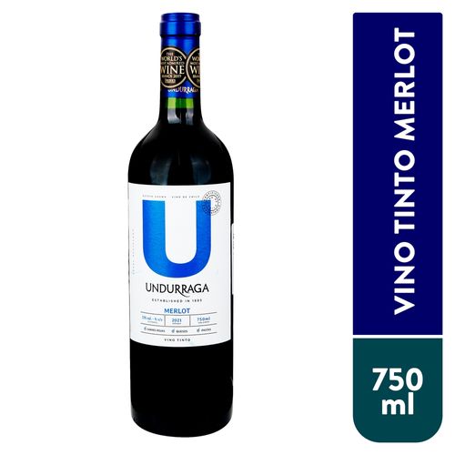 Vino Tinto Undurraga, Merlot - 750ml