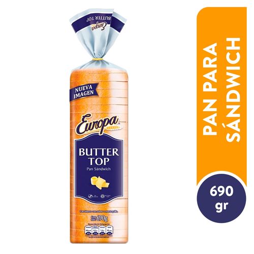 Pan Europa Sandwich Big Butter - 690g