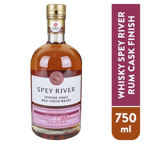 Whisky Spey River single malt rum cask botella - 750 ml