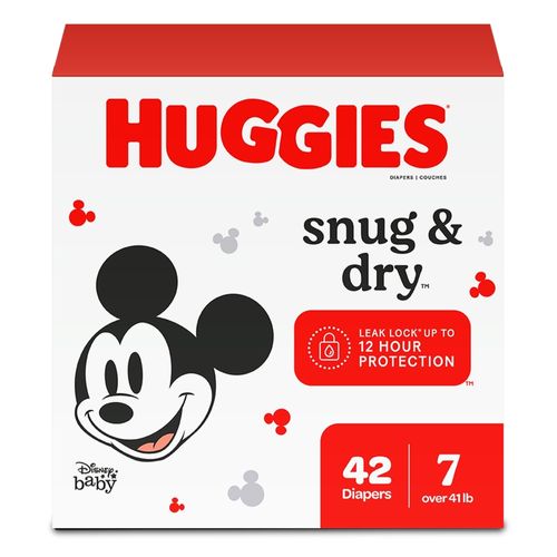 Pañales Huggies Snug&Dry 7/XXXXG - 42Uds