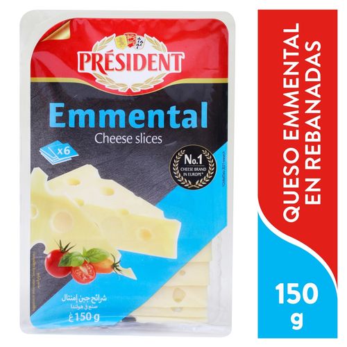 Queso President emmental rebanado - 150 g