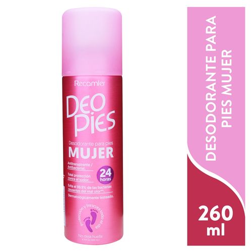 Desodorante Recomier antitranspirante para pies de mujer - 260 ml