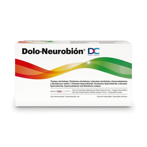 Dolo-Neurobion DC 3 ml caja 1 ampolla inyectable - Precio indicado por caja