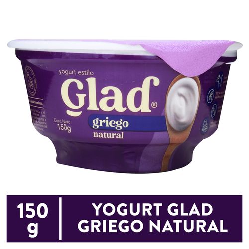 Yogurt griegoGlad  natural sin grasa sin azúcar - 150 g