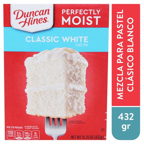 Mezcla Pastel Duncan Hines Clásica Blanca- 432 g