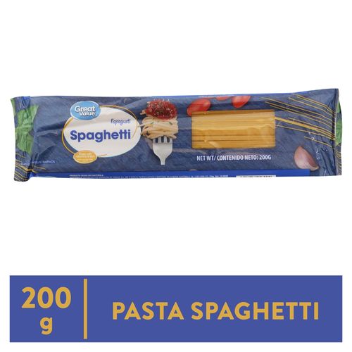 Pasta Great Value espaguetti - 200 g