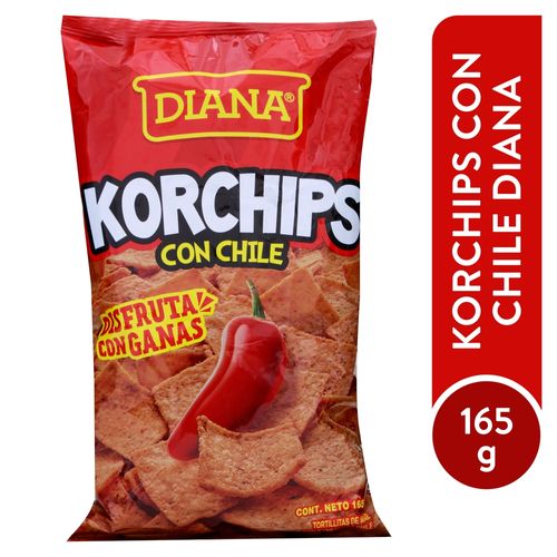 Snack Diana Korchips Con Chile - 165 g