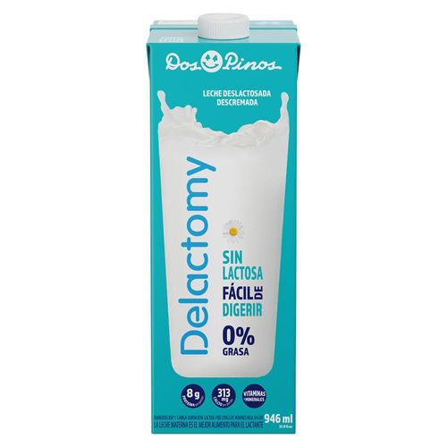 Leche Dos Pinos delactomy uht 0% grasa - 946 ml