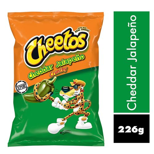 Snaks crijientes Cheetos queso chedar jalapeño - 226.7 g