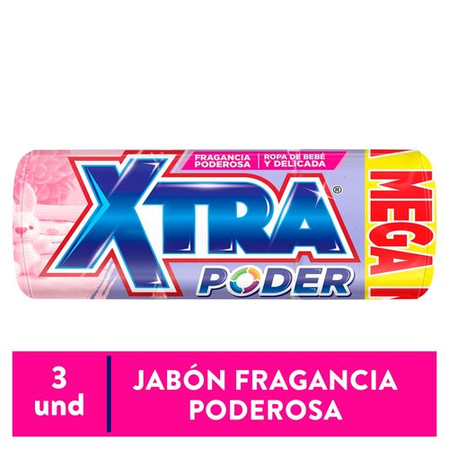 Jabón Xtra Bebe 3 Unidades - 1500 g