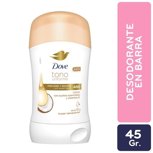 Desodorante Dove Clear Tone en Barra - 45 g