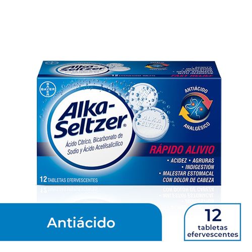 Alka Seltzer Efervescentes Caja X 12 Tabletas